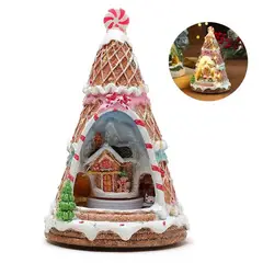 MAP DESIGN HOME - Villa Navideña Pino jengibre 14x22 cm