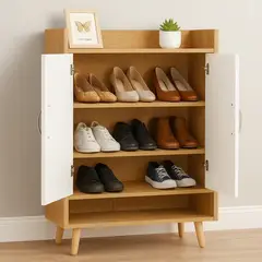 NACIONAL - Zapatera de Melamina Nórdico 12 Pares - ARIA