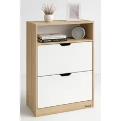 NACIONAL - Zapatera de melamina Moderna 12 Pares - EMILIA