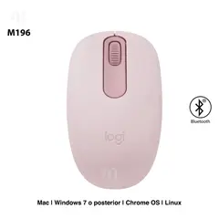 LOGITECH - MOUSE LOGITECH M196 BLUETOOTH ROSE 910-007458