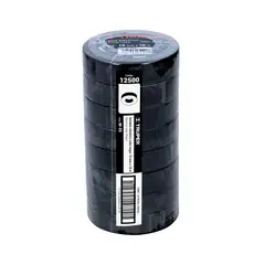 TRUPER - Paquete de Cintas de aislar de 18 m x 19 mm negra 12500-8