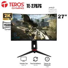 TEROS - MONITOR CURVO GAMING TEROS TE-2767G 27 QHD VA 180Hz 1ms HDMI
