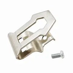 TOTAL TOOLS - Clip o Gancho Metálico de Sujeción Compatible con Línea Incluye Tornillo