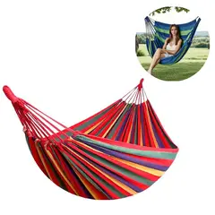 GENERICO - Hamaca Colgante Modelo Básico Rayas Multicolor