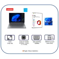 LENOVO - ULTIMA Laptop Lenovo Windows 11 M. Office 2024 / Core i3 / 8Gb RAM / 256Gb SSD