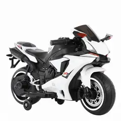 OEM - Moto Eléctrica Infantil Estilo Yamaha R1 Blanco - Moto a Batería para niños