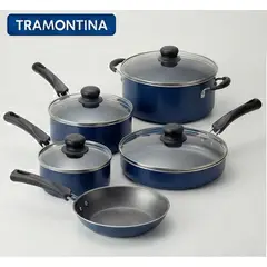 TRAMONTINA - Juego de Ollas 9 piezas