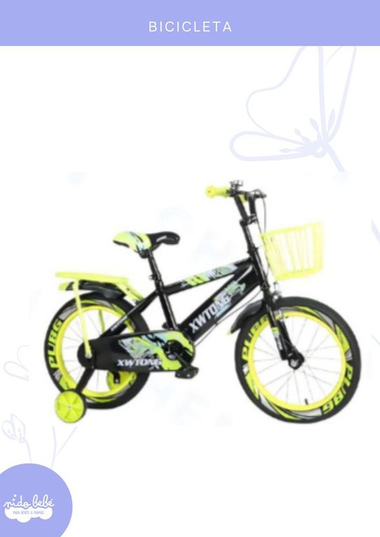 Bicicleta Montañera para Niño Infantil Aro 16 - COLOR AMARILLO