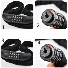 GENERICO - Candado De Seguridad Para Motocicleta Con Clave Material Resistente de 2x90cm