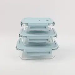 PIA COPELLO STORE - Set x 3 Contenedores Rectangular de Alimentos