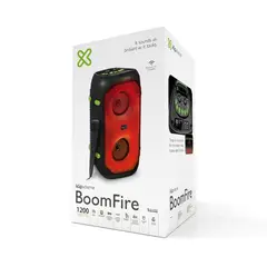 KLIP XTREME - Parlante Kls-100 Boomfire 1200W Con Micrófono, Radio Fm, Usb, Sd Y Bluetooth -