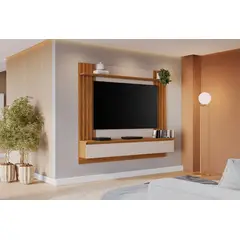 LOAGO - Panel para Tv 65 Pulgadas con Espacio Electrónicos Madera Requiere Armado