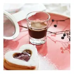 LAV - Set De Vasos Chupitos Para Licor Corto 45 Ml Hecho Turquía Transparente