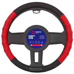 SPARCO - Cubre Volante Deportivo Rojo Auto