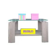 TEMEL - Mesa de Centro para Sala Mesa de Centro con vidrio