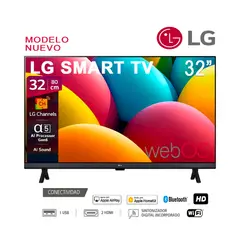 LG - Televisor LG Smart 32 Procesador A5 32LR600BPSC Borde Delgado - Negro