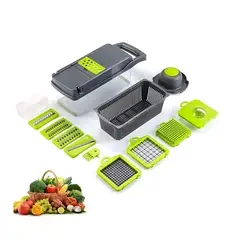 OEM - CORTADOR REBANADOR DE VERDURAS Y FRUTAS DE 14 PIEZAS