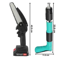 OEM - MOTOSIERA RECARGABLE DE 6 + PISTOLA DE CLAVOS FULMINANTE MALETIN VERDE