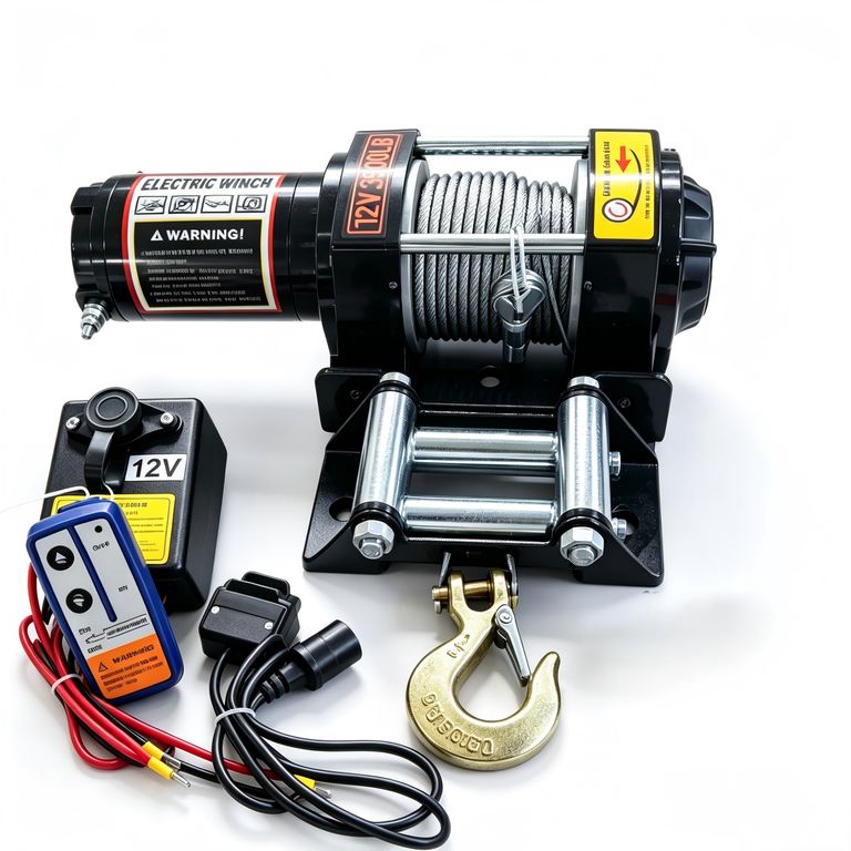 Winche Eléctrico 12v Control Remoto