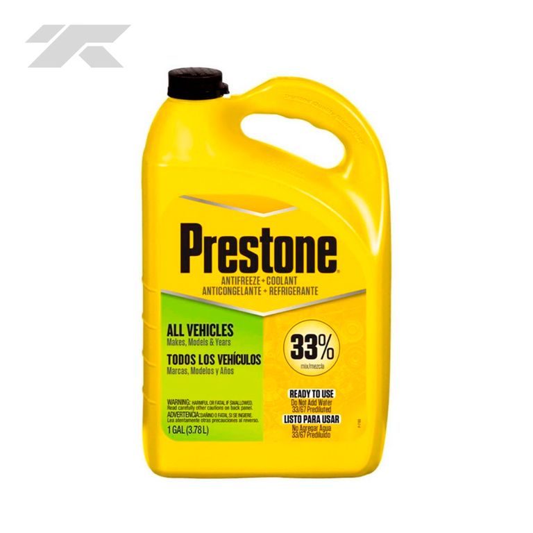 Refrigerante prestone 33% anticongelante galón