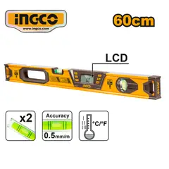 INGCO TOOLS - HSL08060D NIVEL ALUMINIO CON PANTALLA DIGITAL 60CM
