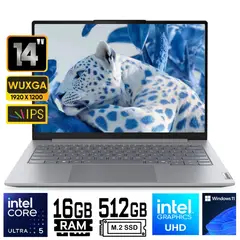 LENOVO - Laptop Lenovo ThinkBook 14 G8 IAL Intel Core Ultra 5 120U Ram 16GB SSD 512GB 14" WUXGA Windows 11