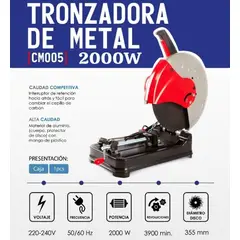 MAKUTE - TRONZADORA DE METAL 14” - DE 2000 WATTS