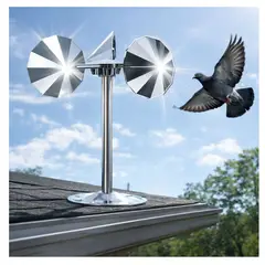 GENERICO - Ahuyentador de Aves Reflectante para Exteriores Techos Jardines y Balcones