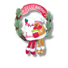 GENERICO - CORONA DE PUERTA NAVIDEÑA