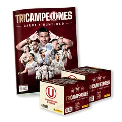 PANINI - ALBUM UNIVERSITARIO TRICAMPEONES PANINI, ALBUM TAPA BLANDA + 2 PAQUETONES