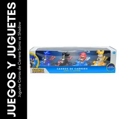 GENERICO - Juguete Carros de Carrera Sonic vs Shadow