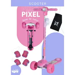 OKA - SCOOTER PARA NIÑOS EQUIPADO CLINTERNA - ROSADO