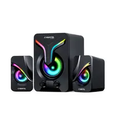 CYBERTEL - Parlante para PC Gamer RGB Negro Cybertel Exxpert CBX S500