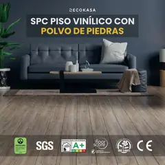 DECOKASA - Piso Vinilico SPC Tránsito Alto Click 10 pzas - SPC-001