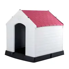 PET MOOD - Casa Para Perro Raza Mediana 88x79x82cm Color Rojo