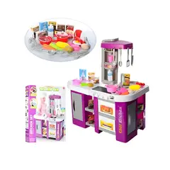 GENERICO - Cocina con luces y sonidos 53 piezas Grande - Lila