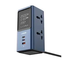 LDNIO - Extension Tomacorriente de Carga Rapida 45W LED SC2