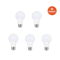 HOME LIGHT - Pack 5 Focos LED 18W Luz Blanca Homelight E27 6500K Bajo Consumo