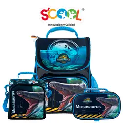 SCOOL - SET MOCHILA PICK SCOOL 3D JURASSIC