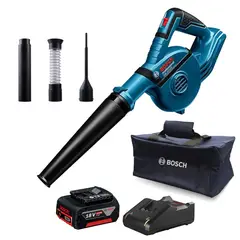 BOSCH - Sopladora Inalámbrica 18V + Batería 4.0 Ah + Cargador + Bolso 0615.A50.0CS