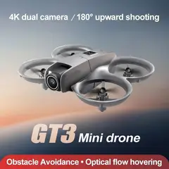 GENERICO - Drone GT3 Dual Camera 4K Luces LED + CR + Lentes de Realidad Virtual  VR Regalo Navidad Genieka