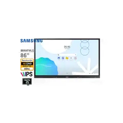 SAMSUNG - Pantalla Pizarra Interactiva 86" Wad 4K Con Android 13 - Ideal Para Salas De Reuni