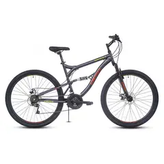 BEST - Bicicleta Corvus / Doble Suspensión Aro 27.5 / 18 velocidades / Gris oscuro