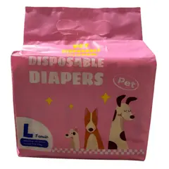 GENERICO - PAÑAL ABSORBENTE PARA PERROS HEMBRA TALLA L