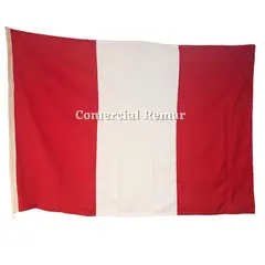 PERU - Bandera de Peru 3x2m para Izar de Alto Rendimiento Sin Escudo
