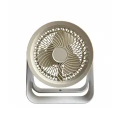 GENERICO - Ventilador de Mesa portátil 4 niveles con carga USB,Luz interna y movimiento 360°