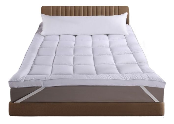 Cubrecolchón Topper Ultra Acolchado 2 Plazas Blanco