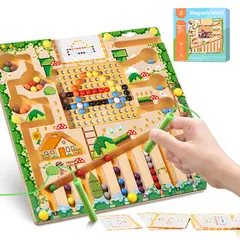 GENERICO - Tablero de laberinto magnético Montessori