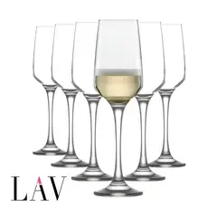 LAV - Set 12 Copas Flute Champagne Vidrio 230 ml