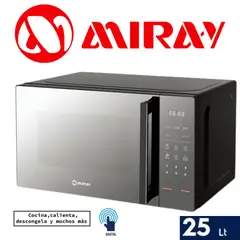 MIRAY - HORNO MICROONDAS 25L 11 NIVELES 800W MOD HMM-255N